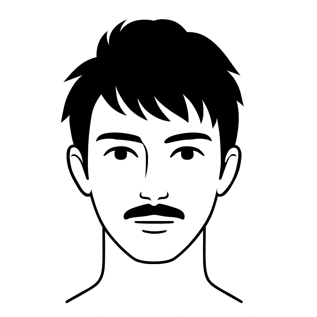 ヒゲ脱毛のデザイン　口ヒゲ
