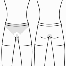 メンズ医療脱毛の部位別セットプランイラスト（VIOセット）