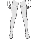 メンズ医療脱毛の部位別セットプランイラスト（足全体）